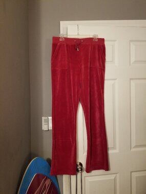 Juicy Couture Fuchsia Velour Tracksuit Pants